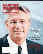 Maritime Reporter Magazine Cover Dec 2011 - Great Ships of 2011